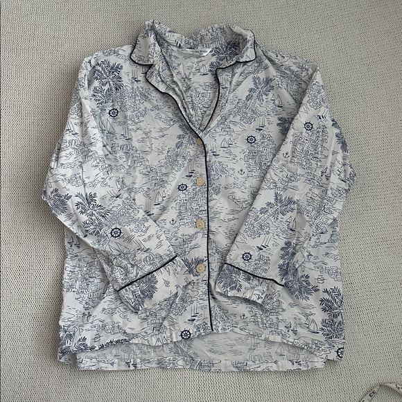 Alexander Del Rossa 100% Cotton Palm Beach Nautical Pajamas Size Medium - Picture 6 of 12